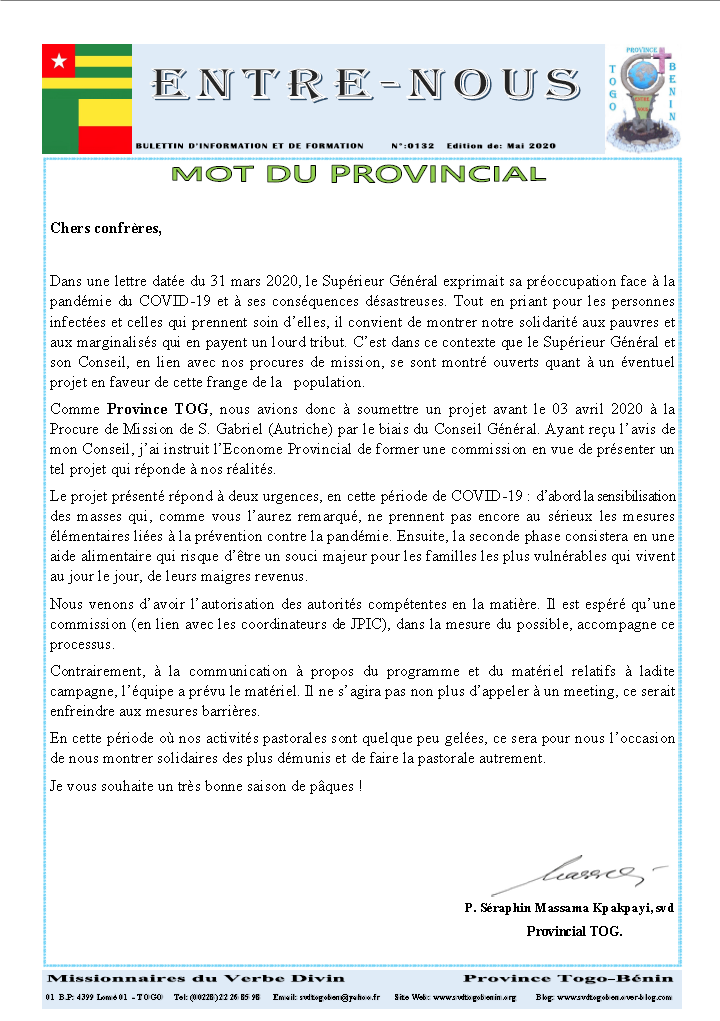 Bulletin provincial TOG